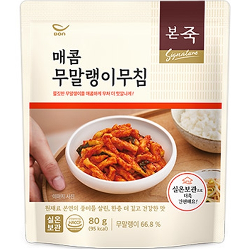 본죽 매콤 무말랭이무침 80g (1개)_이미지