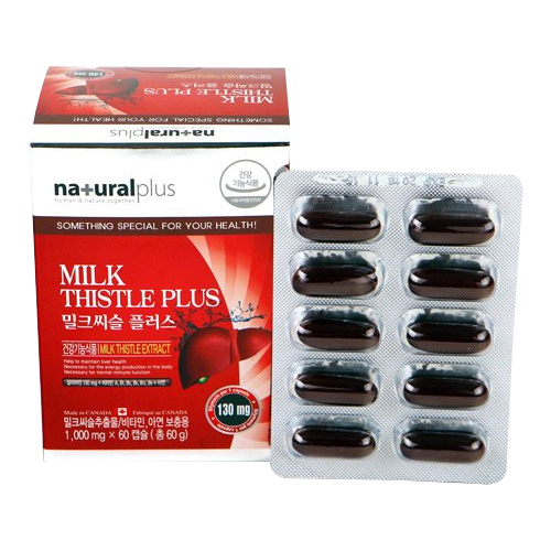 내츄럴플러스  밀크씨슬 플러스 60캡슐 (1개)