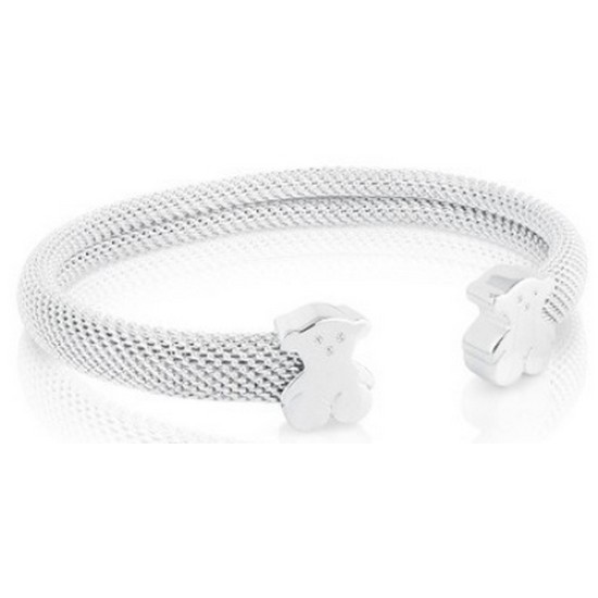 �佺 Mesh Silver Bangle 711900031