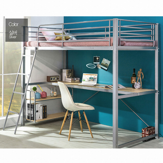 에보니아 토리노 철제 벙커침대 풀세트 S (그린폼)_이미지