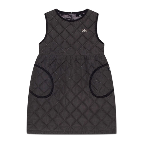 LEE 키즈 퀼팅 레귤러핏 원피스 그레이 LK2404OP72GR