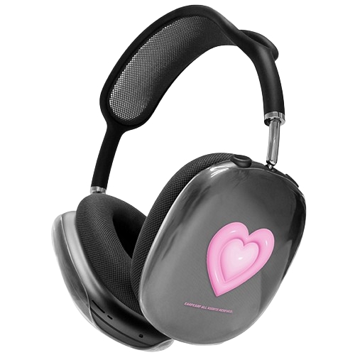 어프어프 에어팟 맥스 HOPPING WHITE POPO 클리어 하드 케이스 (정품)_이미지