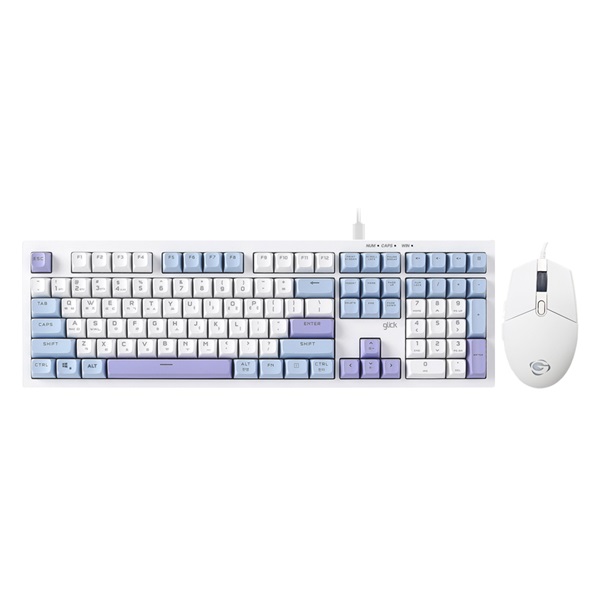 지클릭커 OFFICEPRO OPS50 사일런스 M 250 키보드 마우스 세트 (Sky City)_이미지