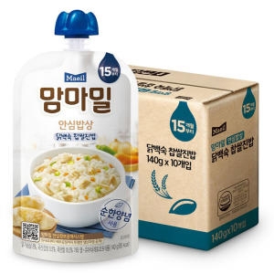 매일유업 맘마밀 안심밥상 닭백숙 찹쌀진밥 140g (10개)_이미지