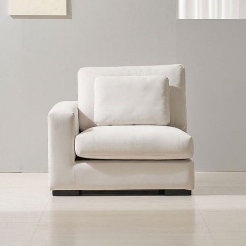 라자가구 비바 리코 아쿠아텍스 패브릭 소파 1인용 (스툴별도)_이미지