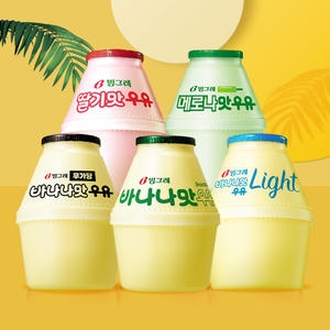 바나나맛 우유 240ml 4개 + 바나나맛 무가당 우유 240ml 8개
