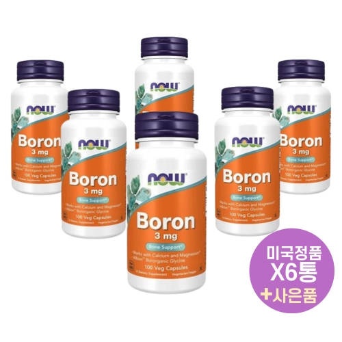 나우푸드 보론 3mg 100캡슐 (6개)