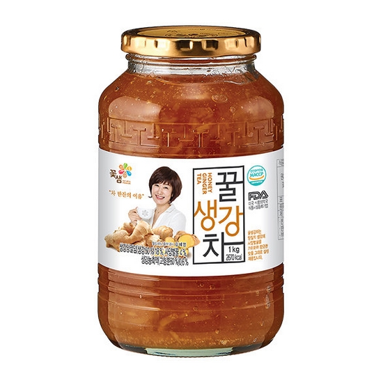 꽃샘식품 꿀생강차 1kg (6개)_이미지