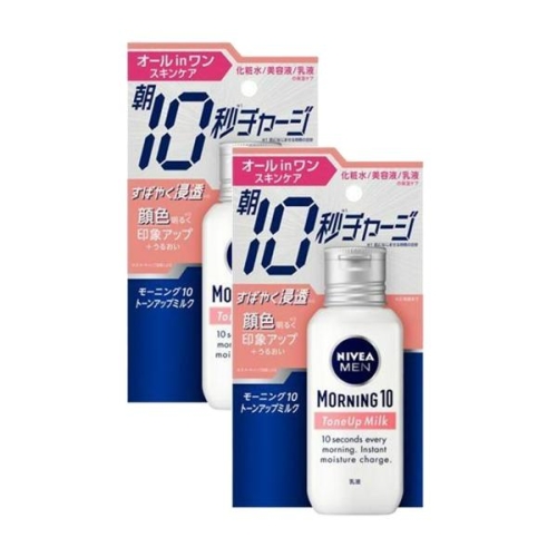니베아 Men Morning 10 Tone Up Milk 맨 모닝 텐 톤 업 밀크 로션 100ml 2팩