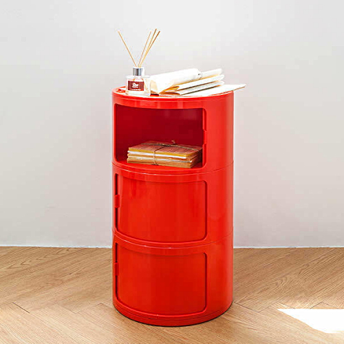 두닷모노 지니 원형 3단 수납장_이미지