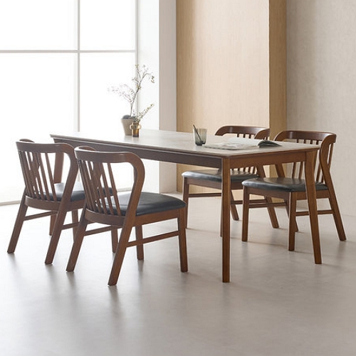  라로퍼니처 프리아 포세린 통세라믹 식탁 1900 [의자4개]