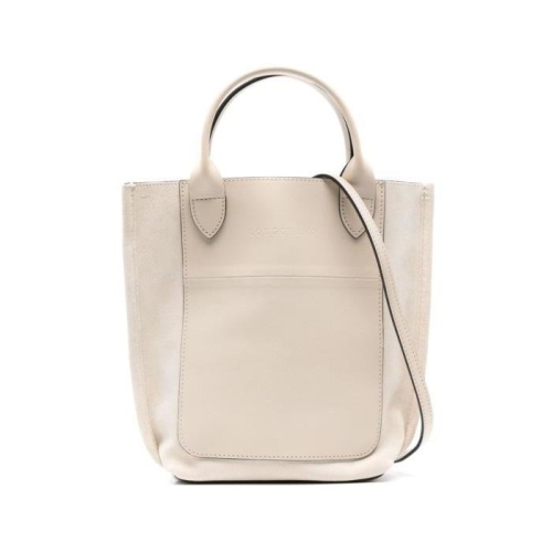 롱샴 XS 카바스 스웨이드 토트 백 ivory white 10276HFO