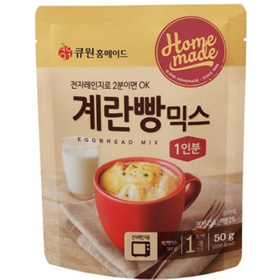 큐원 홈메이드 계란빵 믹스 50g (1개)_이미지
