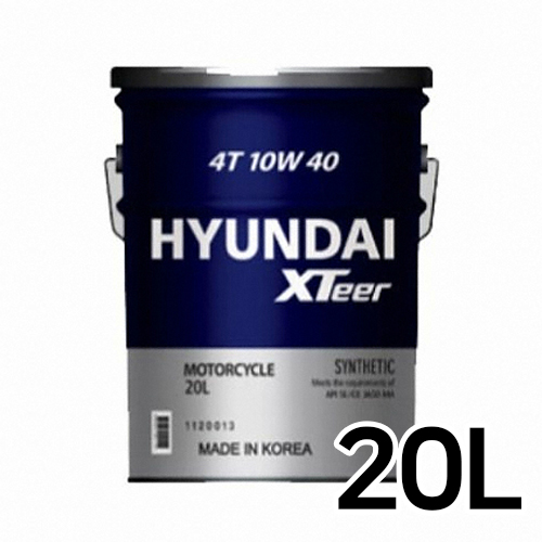 현대오일뱅크 엑스티어 4T 10W40 20L