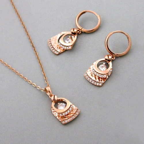 아이비골드 14K GOLD 세트_9421 (귀걸이+목걸이)_이미지