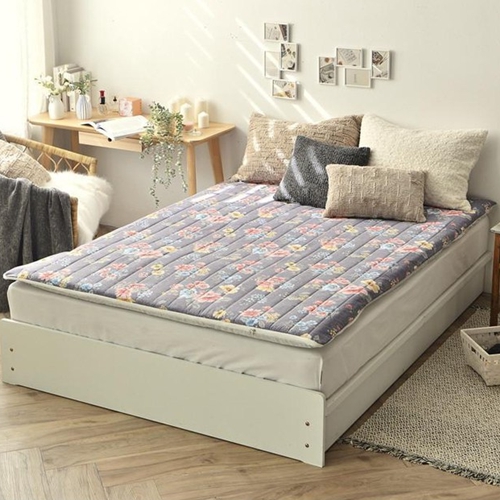 이브닝17 더플라워 그레이 온수매트 커버