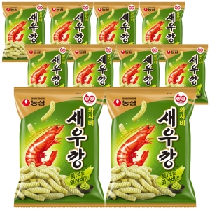 농심 와사비 새우깡 70g (10개)