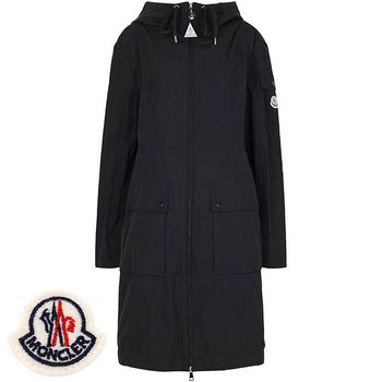 몽클레르 블랙 라에르트 윈드브레이커 레인 후드 자켓 150269702