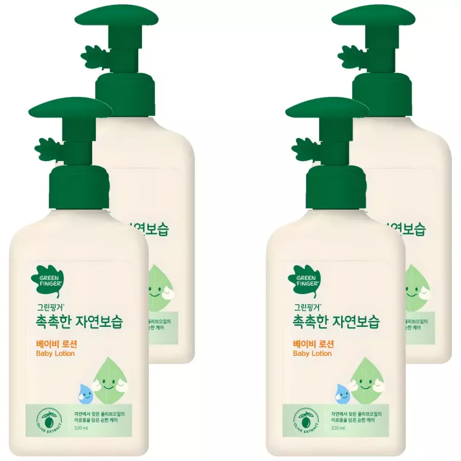 그린핑거 촉촉한 자연보습 베이비 로션 320ml (4개)_이미지