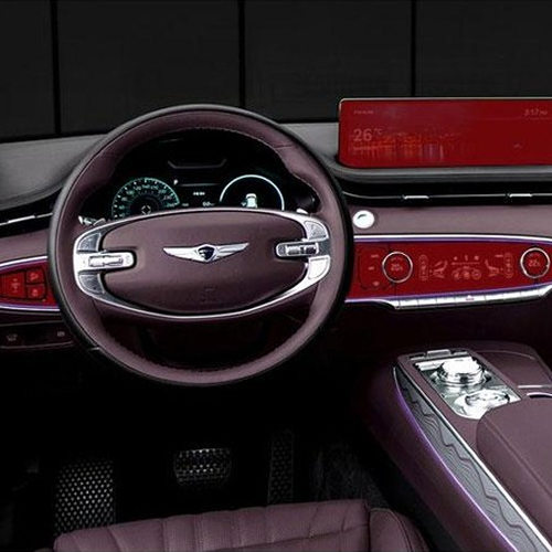 저스트쉴드 PPF필름 실내 네비게이션 제네시스 GV70 전용