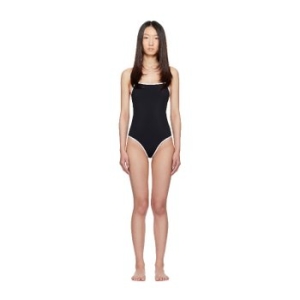 루루 드 시종 블랙 화이트 이탁 스윔수트 252473F103000_이미지