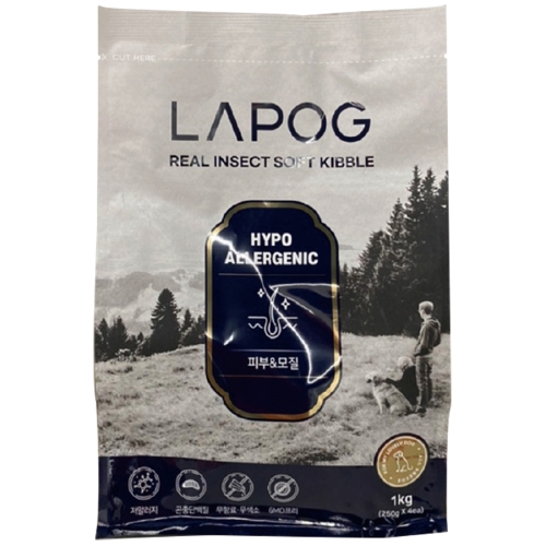 푸디웜 라포그 리얼 인섹트 소프트키블 스킨 1kg (1개)