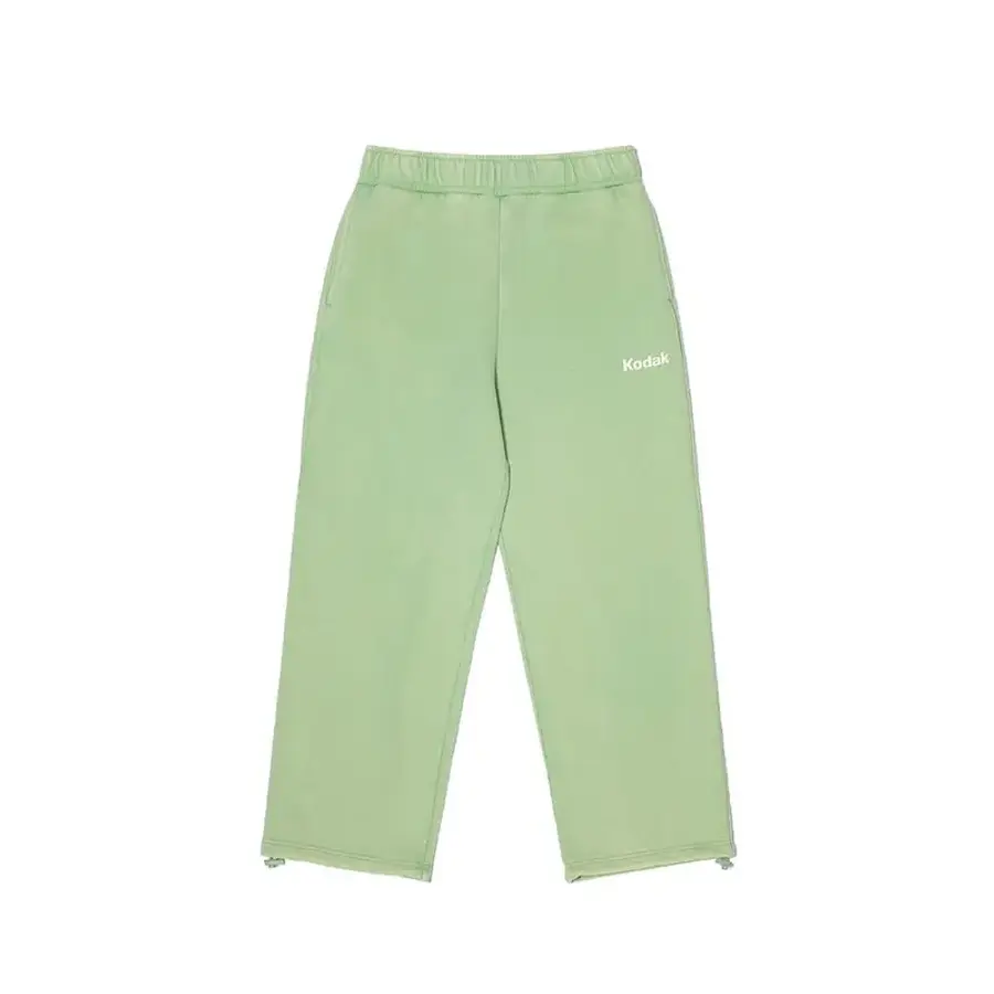 레인보우 세미오버핏 스노우워싱 기모 스트링 조거 팬츠 GREEN 3333661