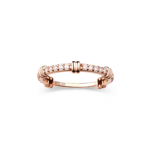 스톤헨지 Love Knot 14K 큐빅 반지 SA24C49U