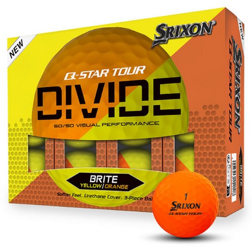 던롭 스릭슨 2024 Q-STAR 투어 디바이드 옐로우+오렌지 (컬러공, 36개)