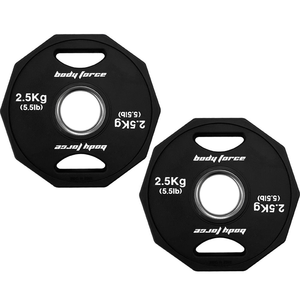 바디포스 2홀 10각 TPU 중량원판 (20kg, 1개)_이미지