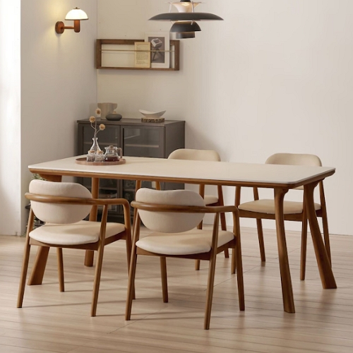 보니애가구 하모니 포세린 세라믹 원목 식탁 1800