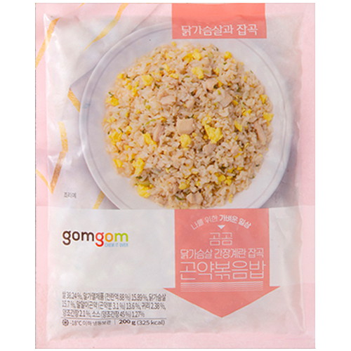 닭가슴살 간장계란 잡곡 곤약볶음밥 200g