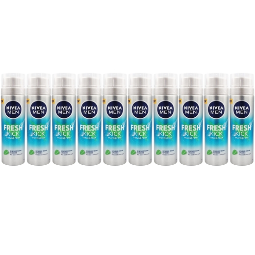 니베아 맨 프레시 킥 쉐이빙 폼 200ml (10개)