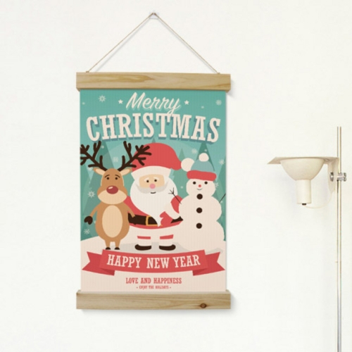 아트박스 꾸밈 ii805-우드스크롤_40CmX60Cm-크리스마스포스터1