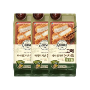 CJ제일제당 고메 바삭 튀겨낸 통등심 돈카츠 450g (3개)_이미지