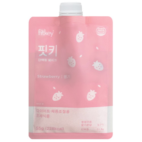 핏키 단백질 쉐이크 딸기맛 7포 (1개)