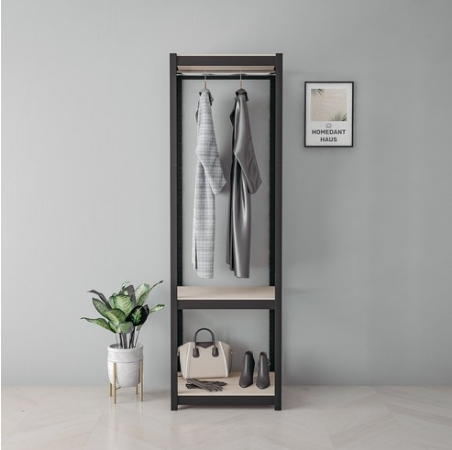 영진산업 홈던트하우스 조립식 철제 3단 시스템 행거 400x600 (행거봉 1개, 높이 195cm)