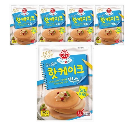 오뚜기 LIGHT&JOY 당을줄인 핫케이크믹스 400g (5개)_이미지