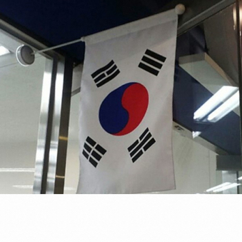 피오피나라  유리부착 흡착식 태극기 세트