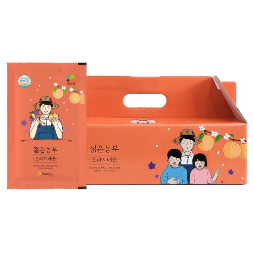 가온누리 푸릇담 젊은농부 도라지배즙 100ml 30포 (3개)_이미지
