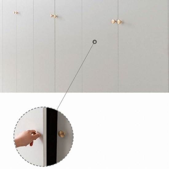 에넥스 ENNEE 레오 무광 화이트 붙박이장 고급형 (360cm)_이미지