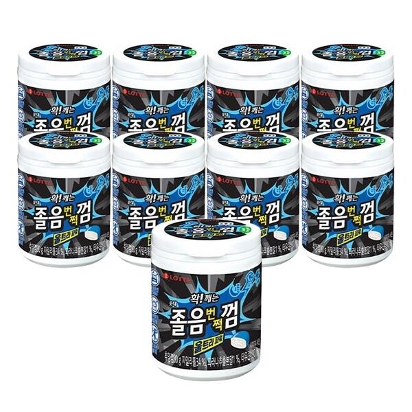 롯데제과 졸음 번쩍껌 울트라파워 80g (9개)_이미지
