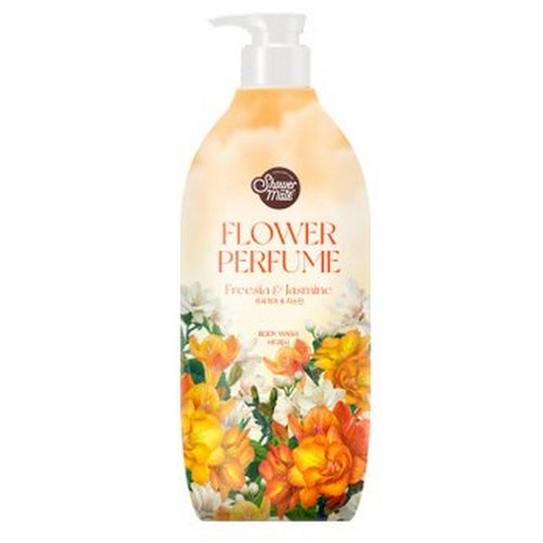 애경 샤워메이트 옐로우 플라워 퍼퓸 바디워시 프리지아&자스민향 900g (1개)_이미지