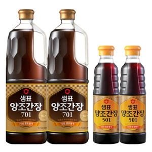 샘표 양조간장 701 1.7L + 양조간장 501 500ml이미지입니다. 누르면 해당 게시물로 새창이동합니다.