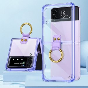 갤럭시Z 플립3 예쁜 테두리 투명 클리어 링 폰케이스
