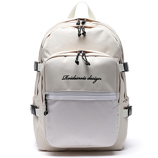 로아드로아 오 웁스 3D 포켓 메쉬 백팩 (아이보리)