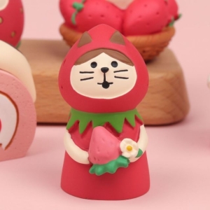 진앤진커뮤니케이션 바이토리 concombre 두건고양이 딸기_이미지