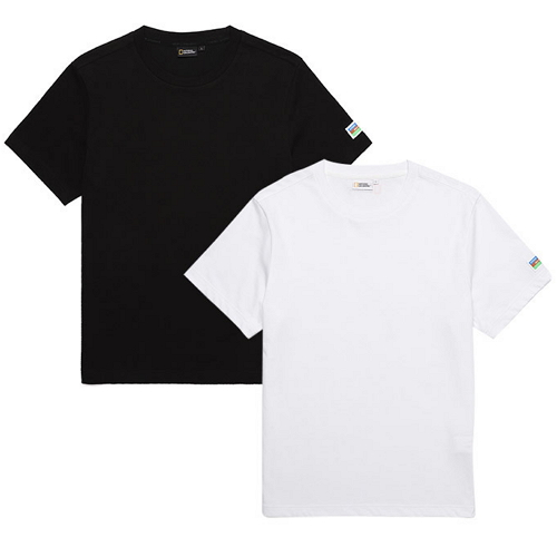 내셔널지오그래픽 2팩 코튼 반팔 티셔츠 N202UPA910_이미지