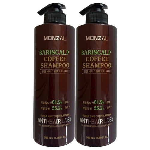 몽잘 바리스칼프 커피 샴푸 500ml (2개)_이미지