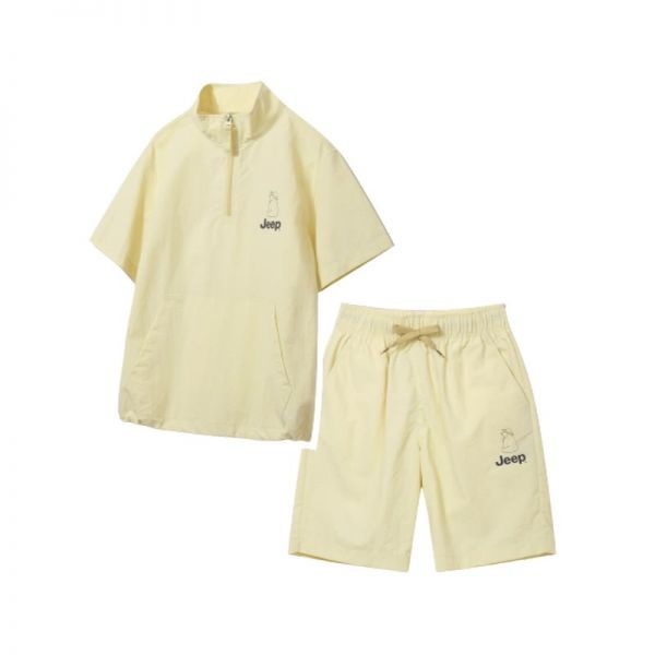 JEEP KIDS 폴라베어 아노락 반팔셋업_BE 314071 165 165_이미지